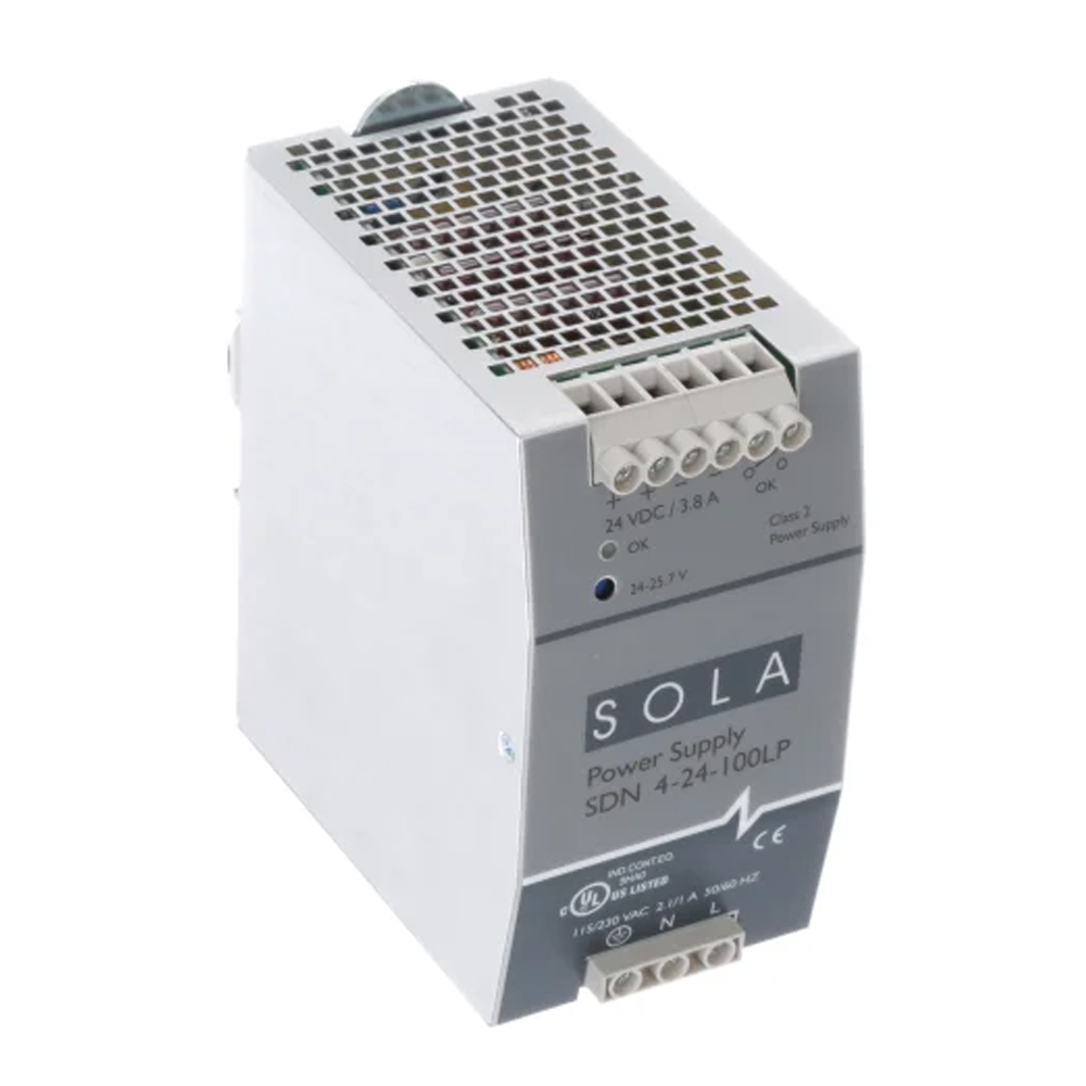 SDN424100LP SDN-P SERIES, AC-DC DIN RAIL, 92W, 3.8A, 24VDC OUTPUT, 115-230VAC INPUT(SDN 4-24-100LP)